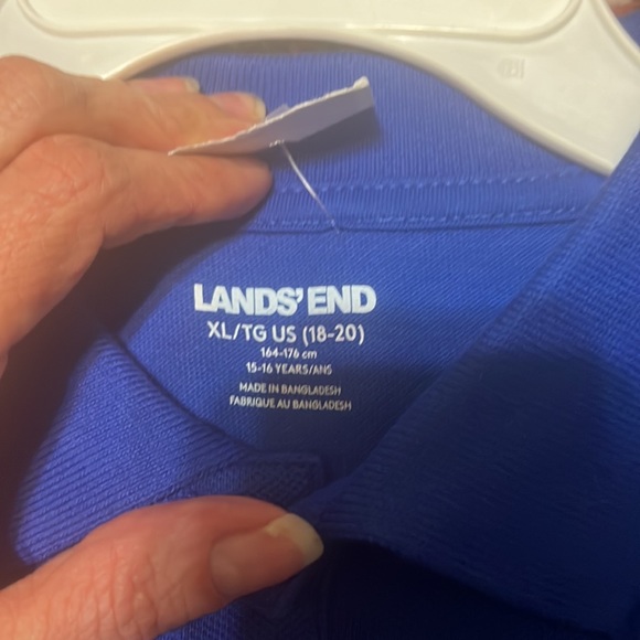 Lands’ End XL boys long sleeve uniform shirt - Picture 2 of 3